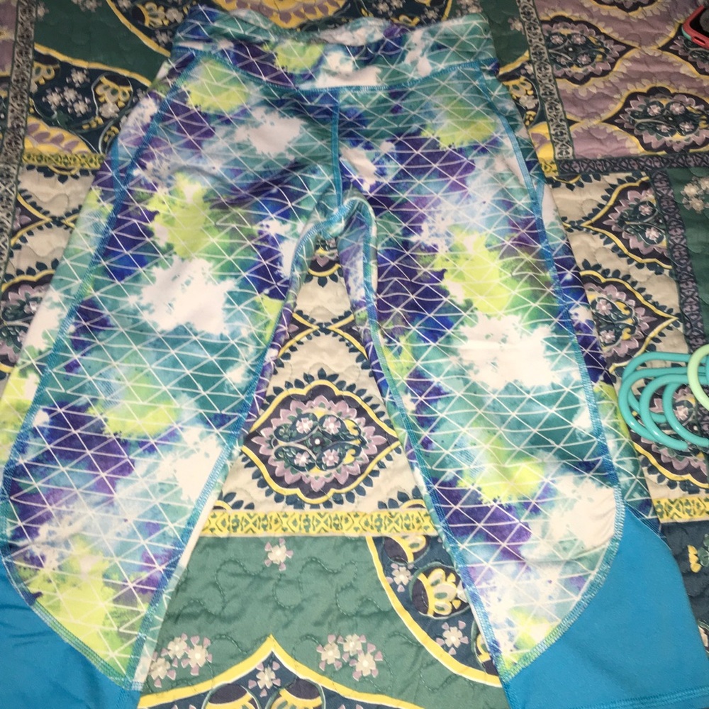 Blue/Green capris